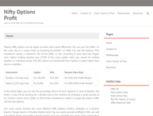 Tablet Screenshot of niftyoptionsprofit.com